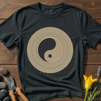 Yin Zen T-Shirt - botanical nature graphic t-shirt, minimalist design, unisex tee for Nature Lovers, Garnder, Farmer, Plant Lovers