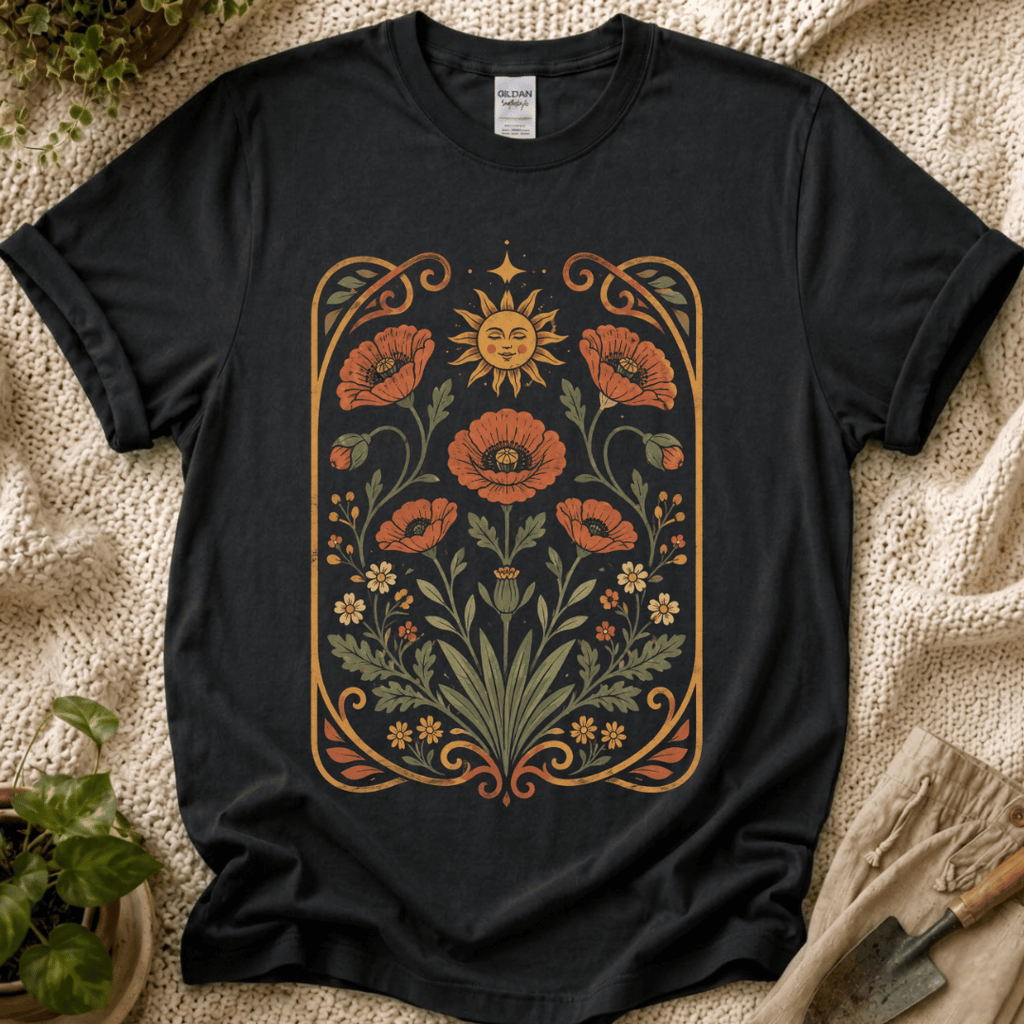 Wildflower Garden T-Shirt by Zen & Zucchinis Slow Garden Club