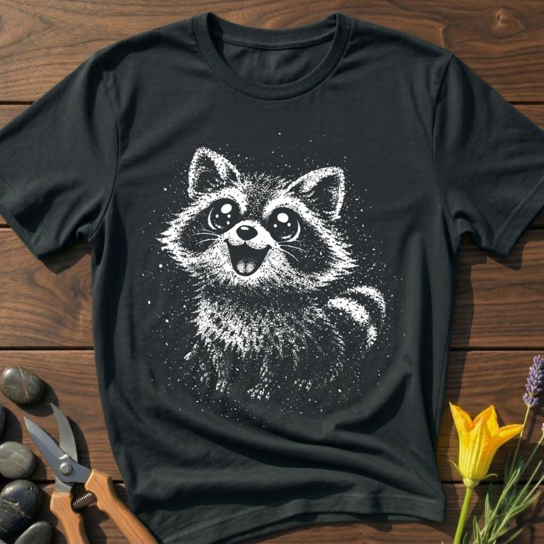 Racoon Happy T-Shirt