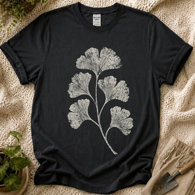 Ginkgo Leaf Botanical T-Shirt - Zen & Zucchinis garden graphic tee
