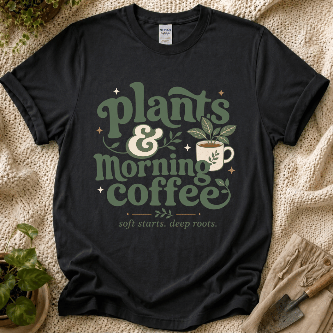Plants and Morning Coffee T-Shirt