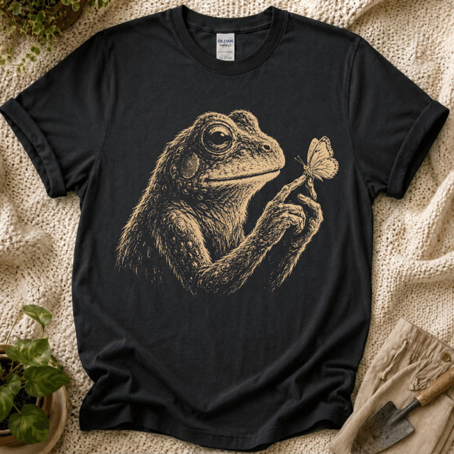 Frog & Butterfly Garden Friends T-Shirt by Zen & Zucchinis Slow Garden Club