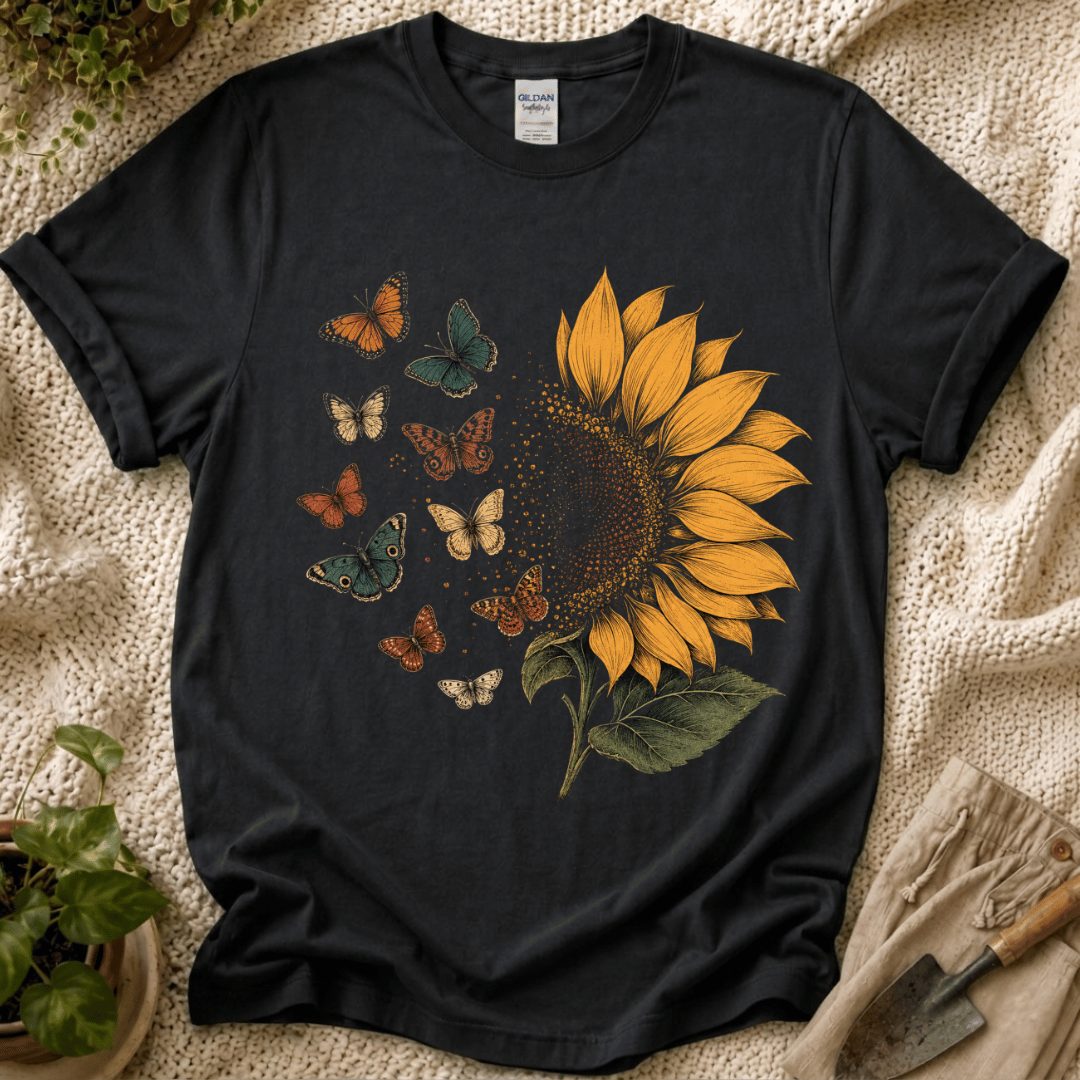 Sunflower Butterflies T-Shirt