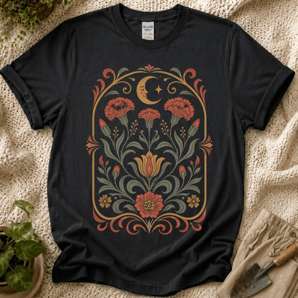 Celestial Folk Garden Sun Floral T-Shirt