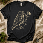 Quiet Garden Bird T-Shirt by Zen & Zucchinis Slow Garden Club