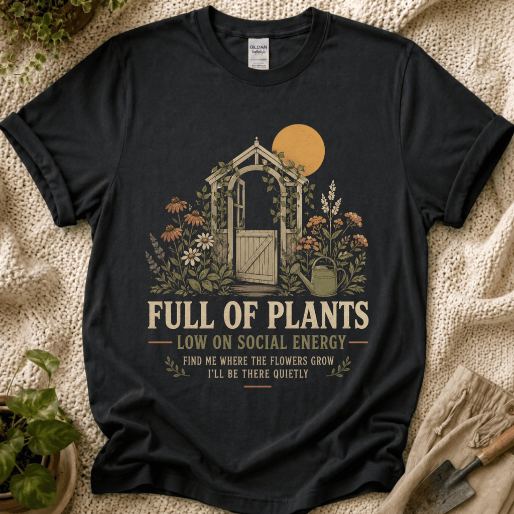 Full of Plants Garden Sunset T-Shirt