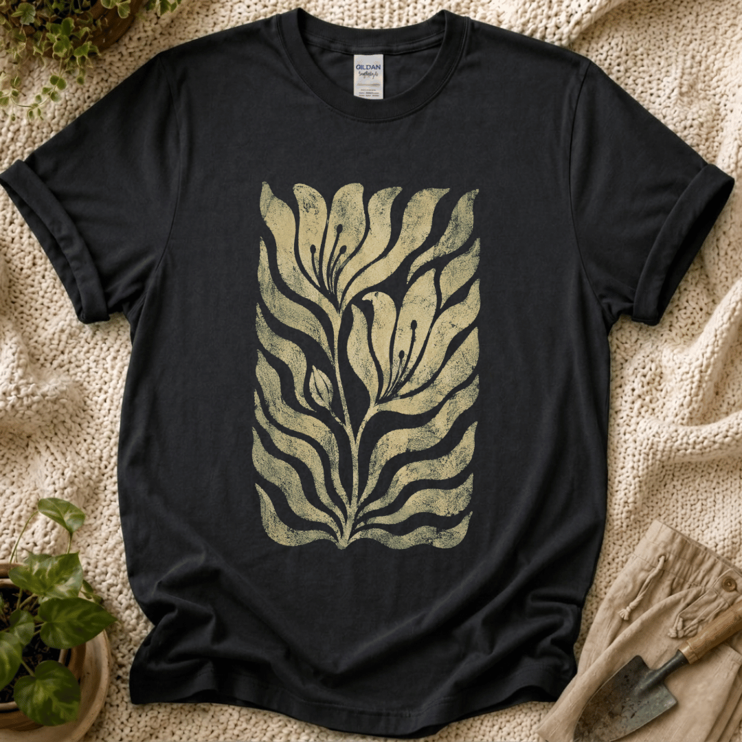 Vintage Botanical Fern Garden T-Shirt by Zen & Zucchinis Slow Garden Club