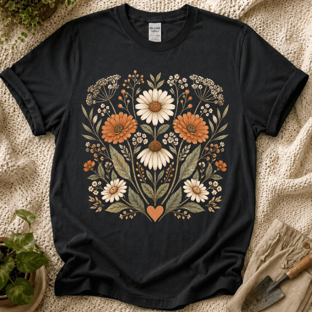 Garden Heart Bloom T-Shirt