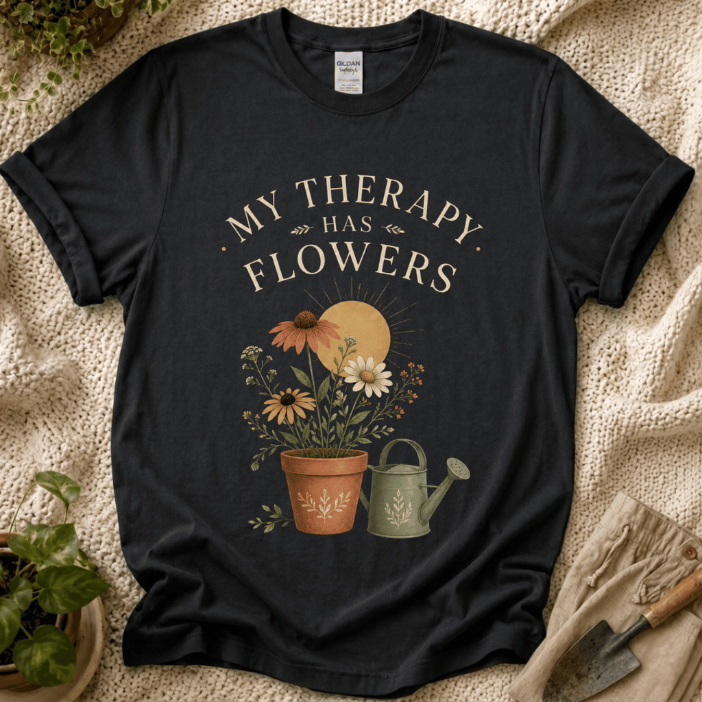 My Therapy Has Flowers T-Shirt