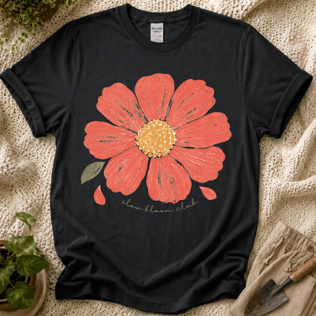 Slow Bloom Club Garden Flower T-Shirt by Zen & Zucchinis Slow Garden Club