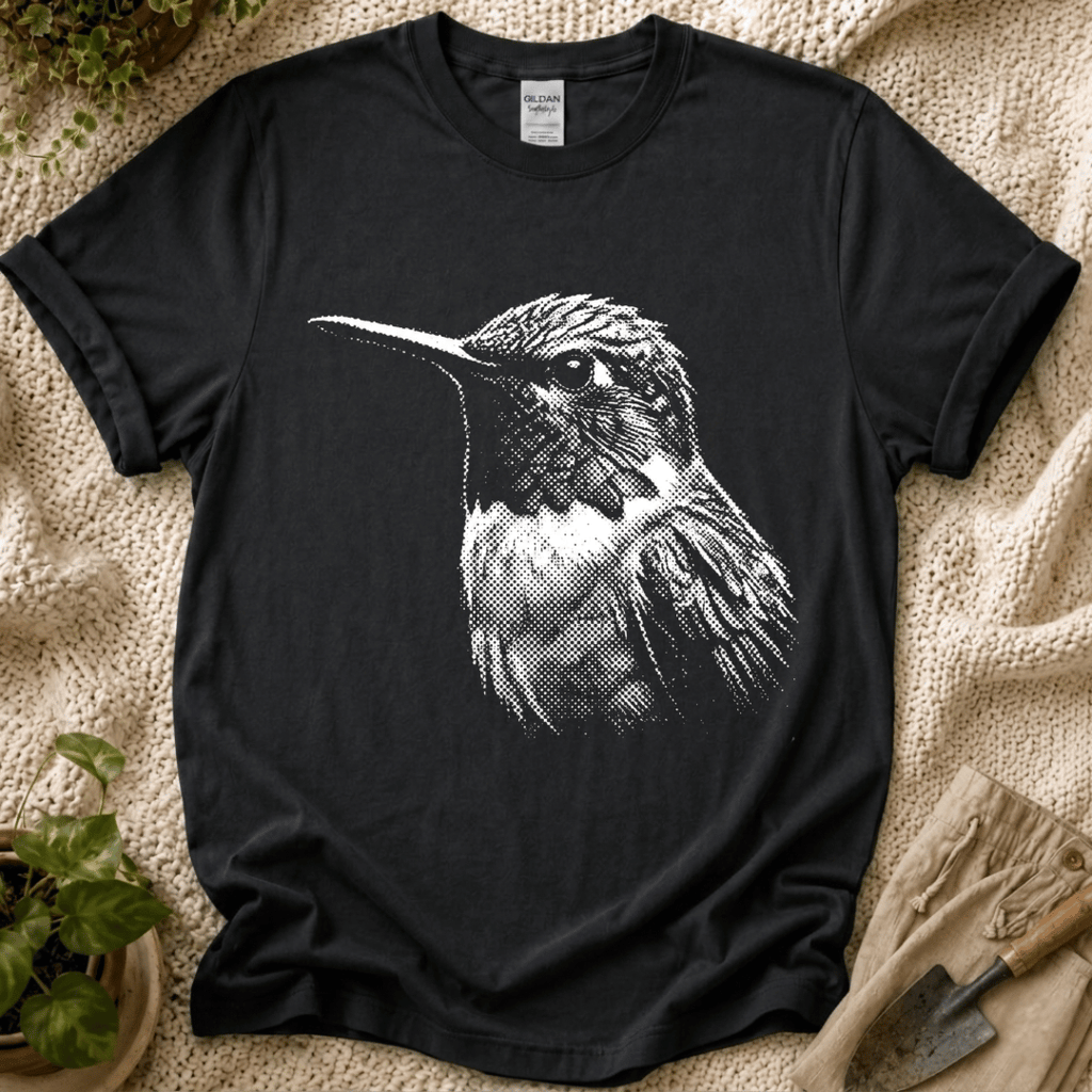 Quiet Hummingbird Garden T-Shirt by Zen & Zucchinis Slow Garden Club