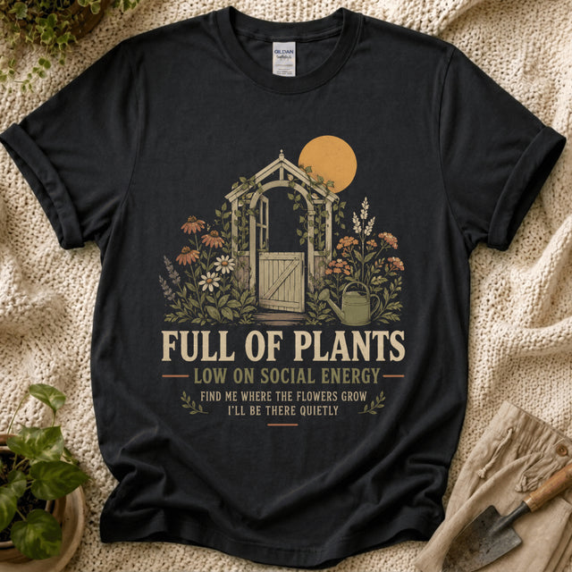 Full of Plants Garden Sunset T-Shirt by Zen & Zucchinis Slow Garden Club