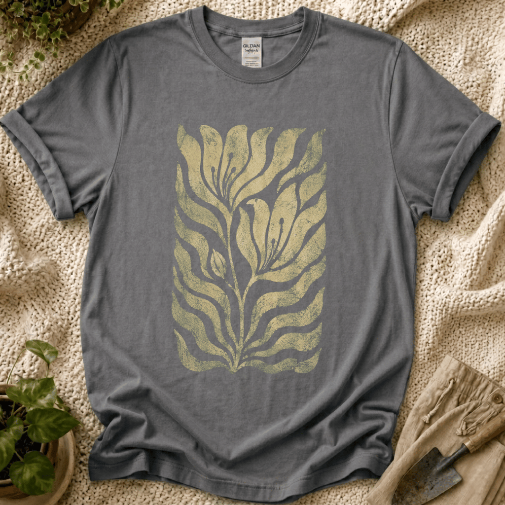 Vintage Botanical Fern Garden T-Shirt by Zen & Zucchinis Slow Garden Club