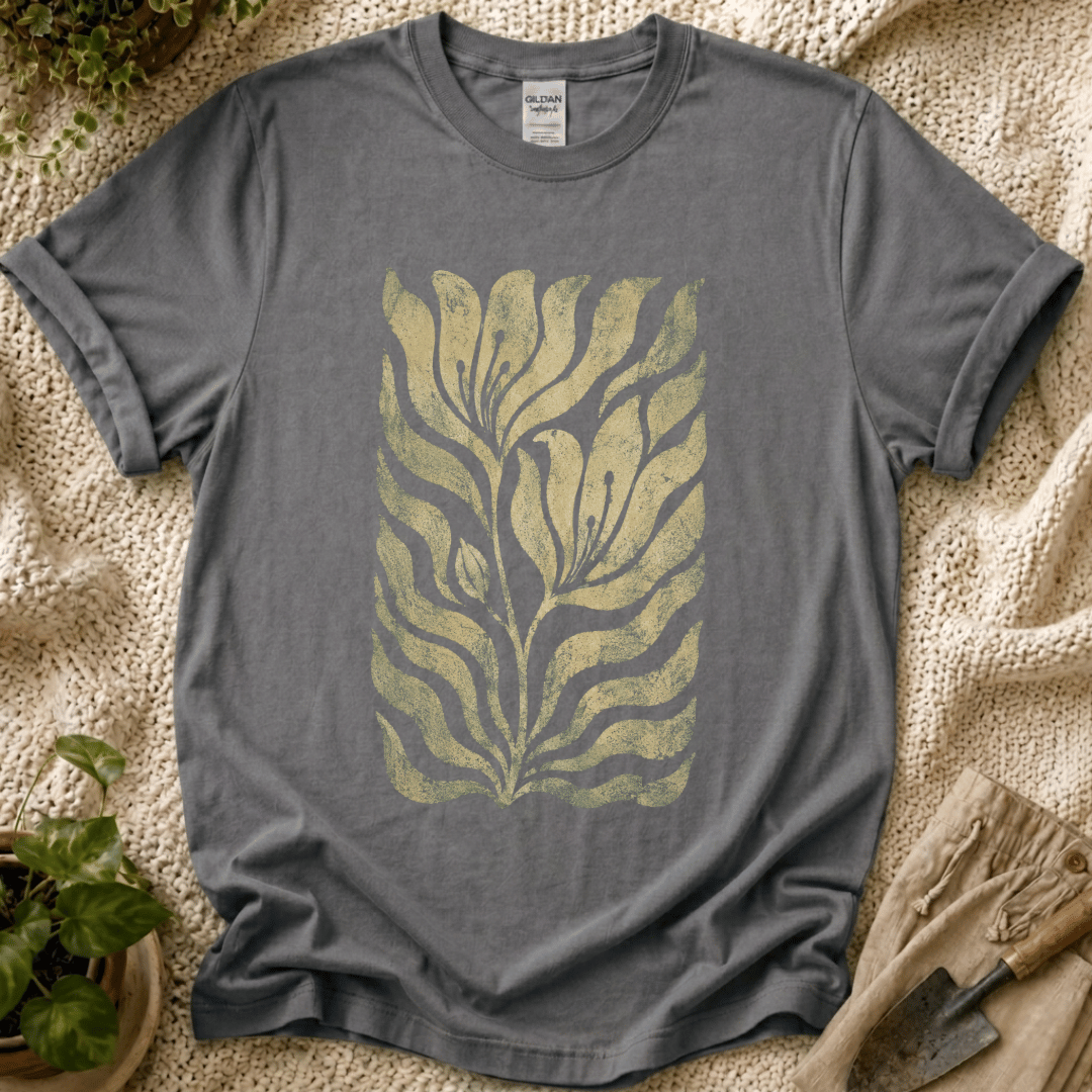 Vintage Botanical Fern Garden T-Shirt by Zen & Zucchinis Slow Garden Club