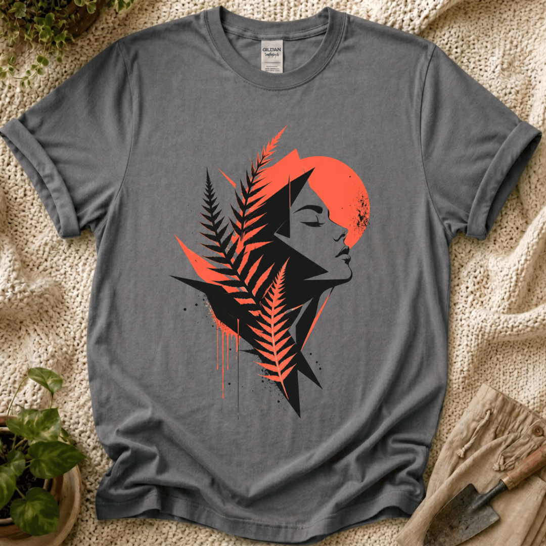 Wild Fern Botanical Art T-Shirt - Zen & Zucchinis garden graphic tee