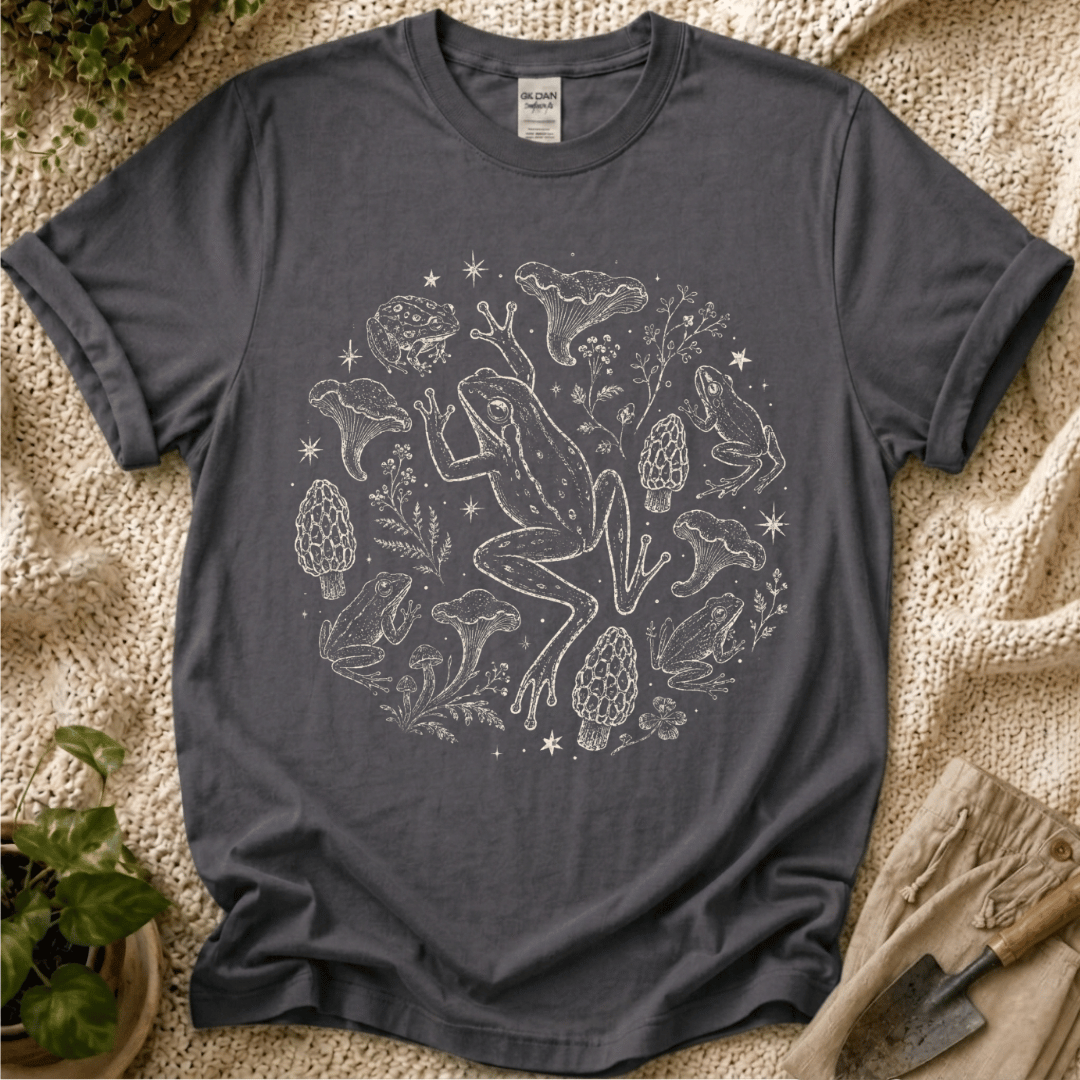 Frog Mushroom Meadow T-Shirt