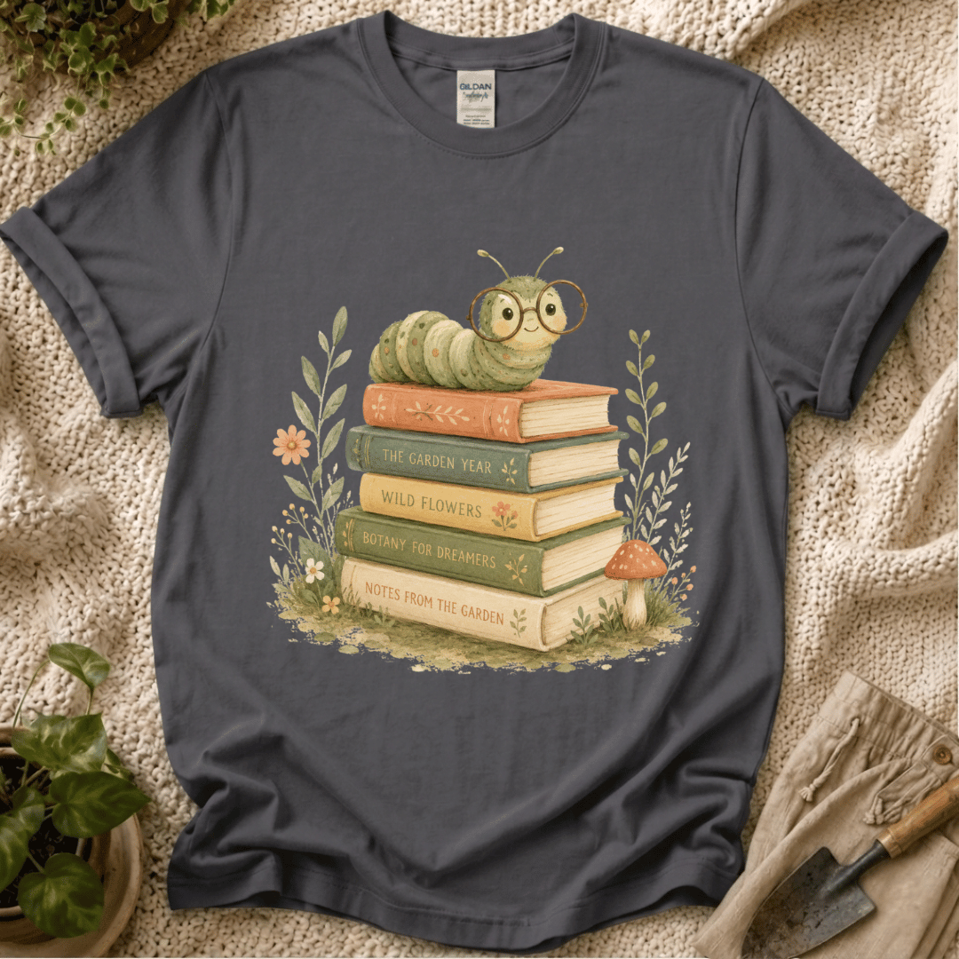 Book Lovers Garden T-Shirt - Zen & Zucchinis garden graphic tee