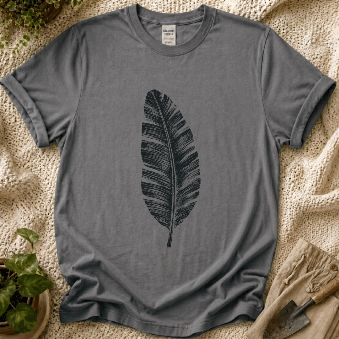 Feather of Luck T-Shirt by Zen & Zucchinis Slow Garden Club