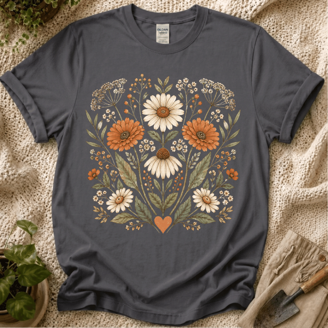 Garden Heart Bloom T-Shirt