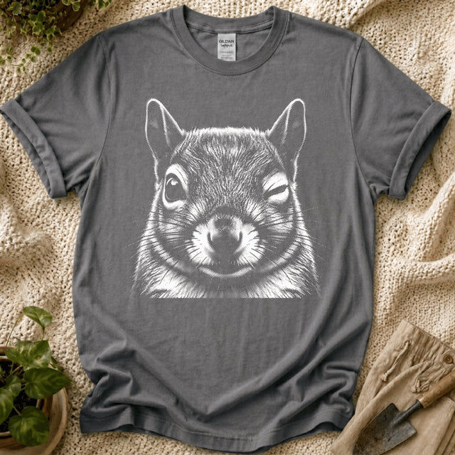 Winking Squirrel T-Shirt - Zen & Zucchinis garden graphic tee