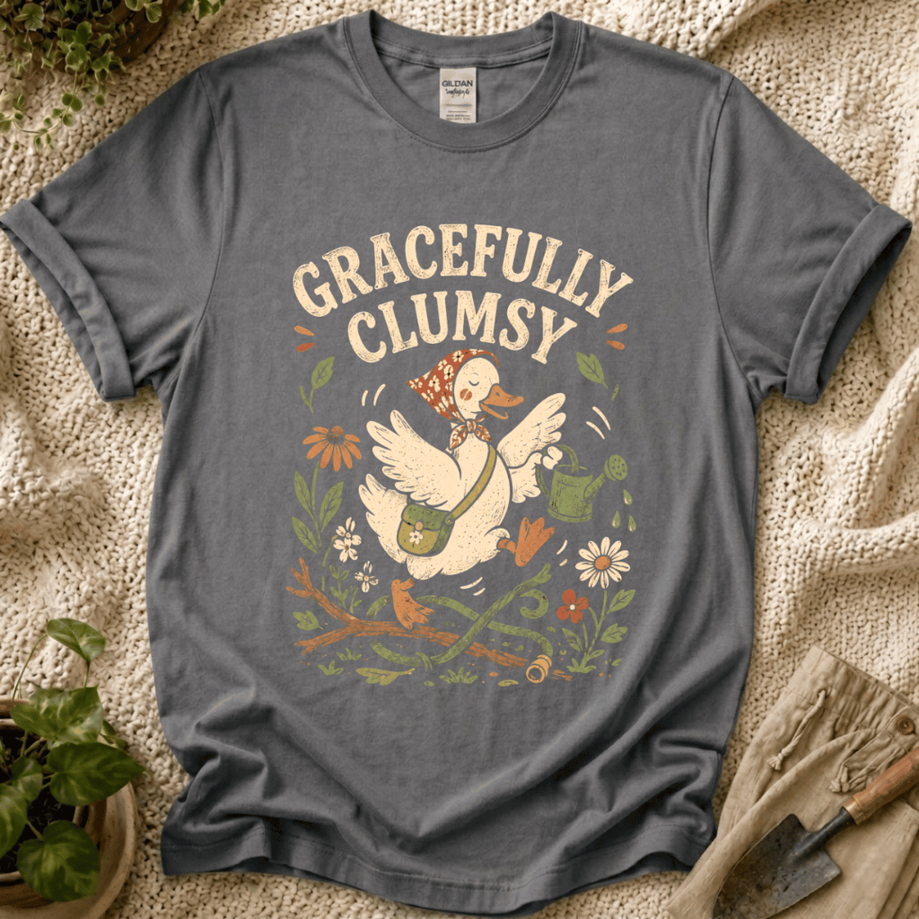 Gracefully Clumsy Garden Goose T-Shirt