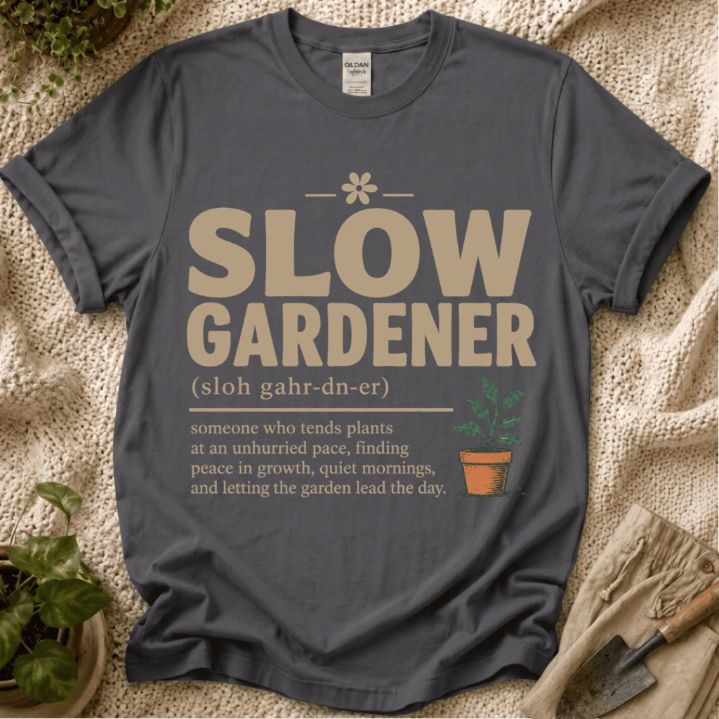 Slow Gardener Definition T-Shirt - Zen & Zucchinis garden graphic tee