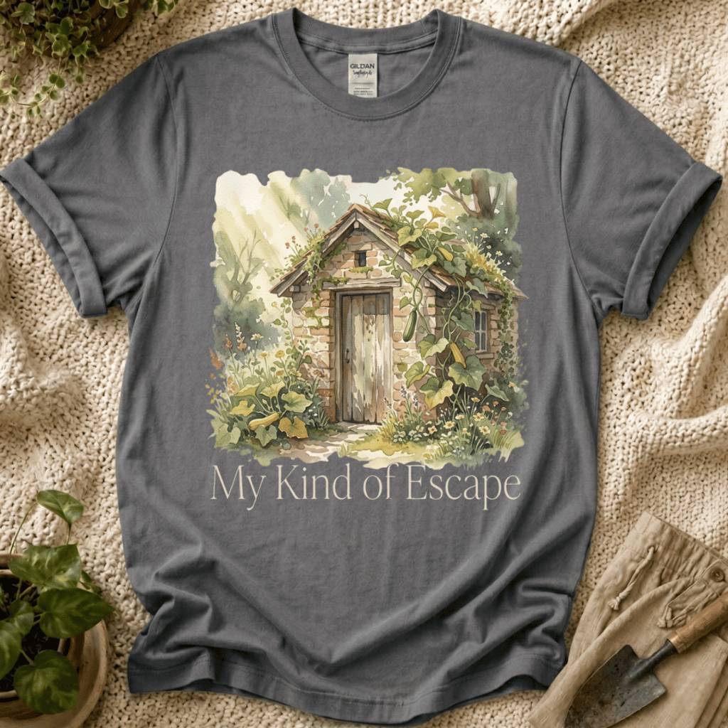 My Kind of Escape Slow Garden T-Shirt by Zen & Zucchinis Slow Garden Club
