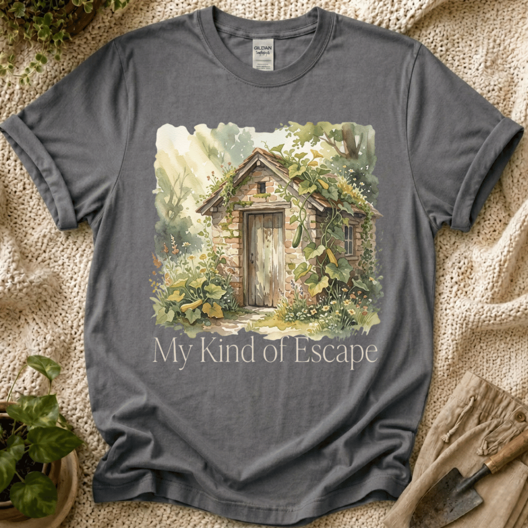 My Kind of Escape Slow Garden T-Shirt by Zen & Zucchinis Slow Garden Club