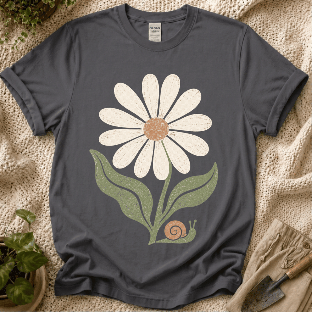 Flower & Snail Garden T-Shirt