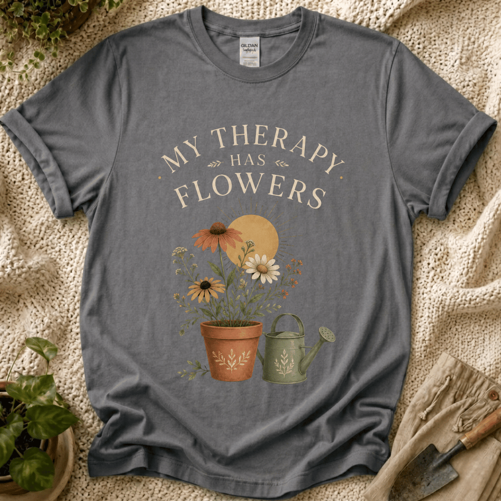 My Therapy Has Flowers T-Shirt
