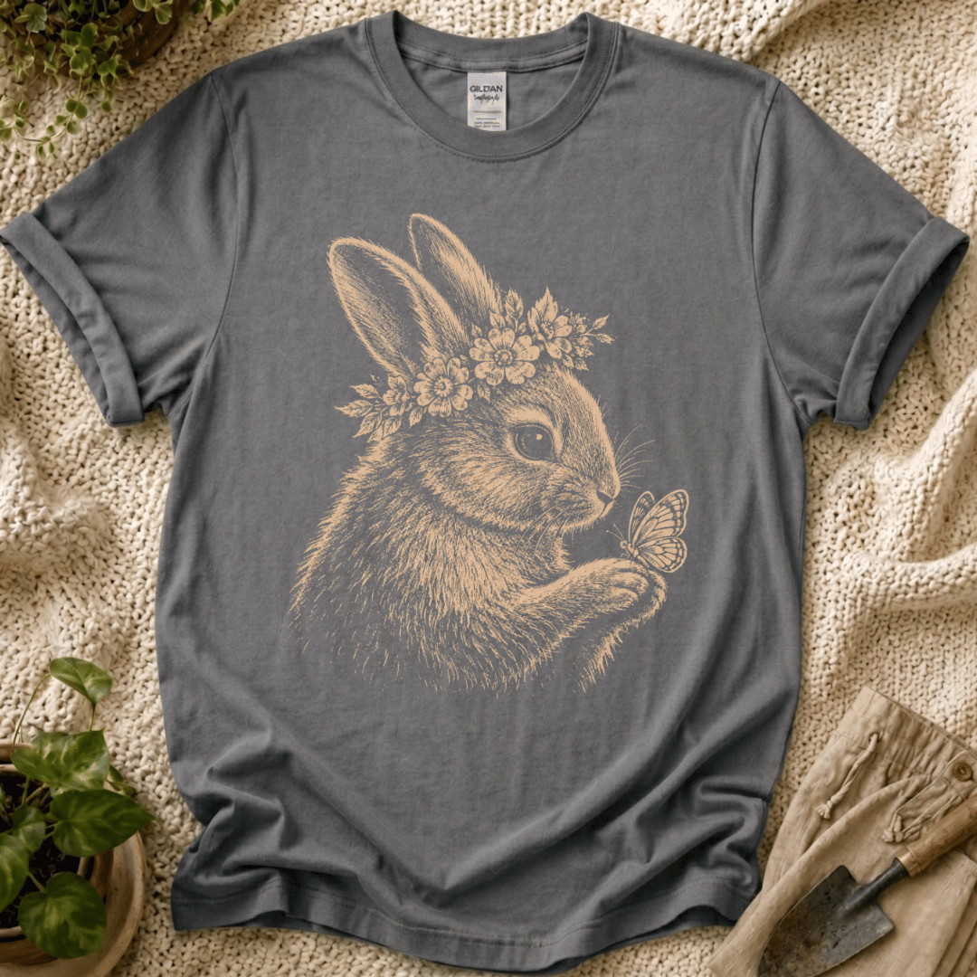 Wildflower Slow Garden Bunny T-Shirt by Zen & Zucchinis Slow Garden Club