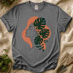 Floral Female Silhouette T-Shirt by Zen & Zucchinis Slow Garden Club