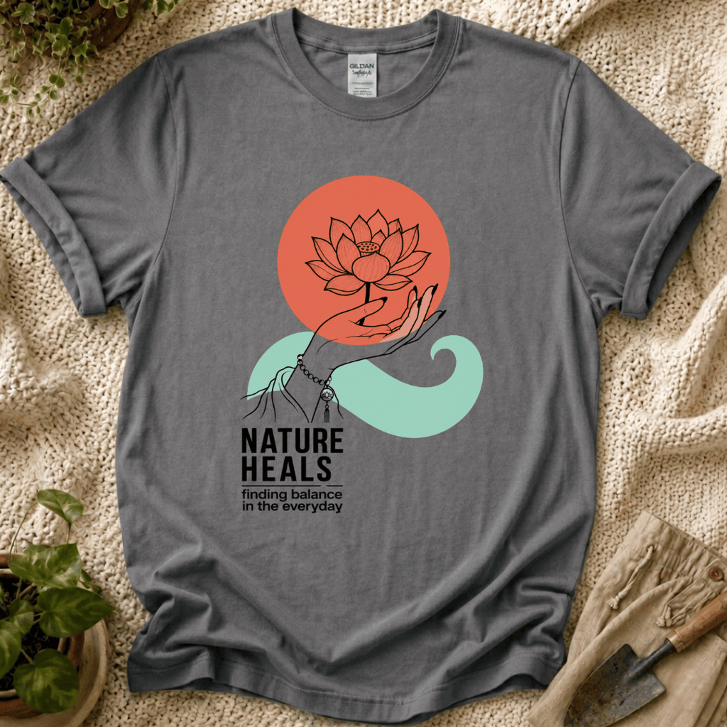 Nature Heals Botanical T-Shirt by Zen & Zucchinis Slow Garden Club