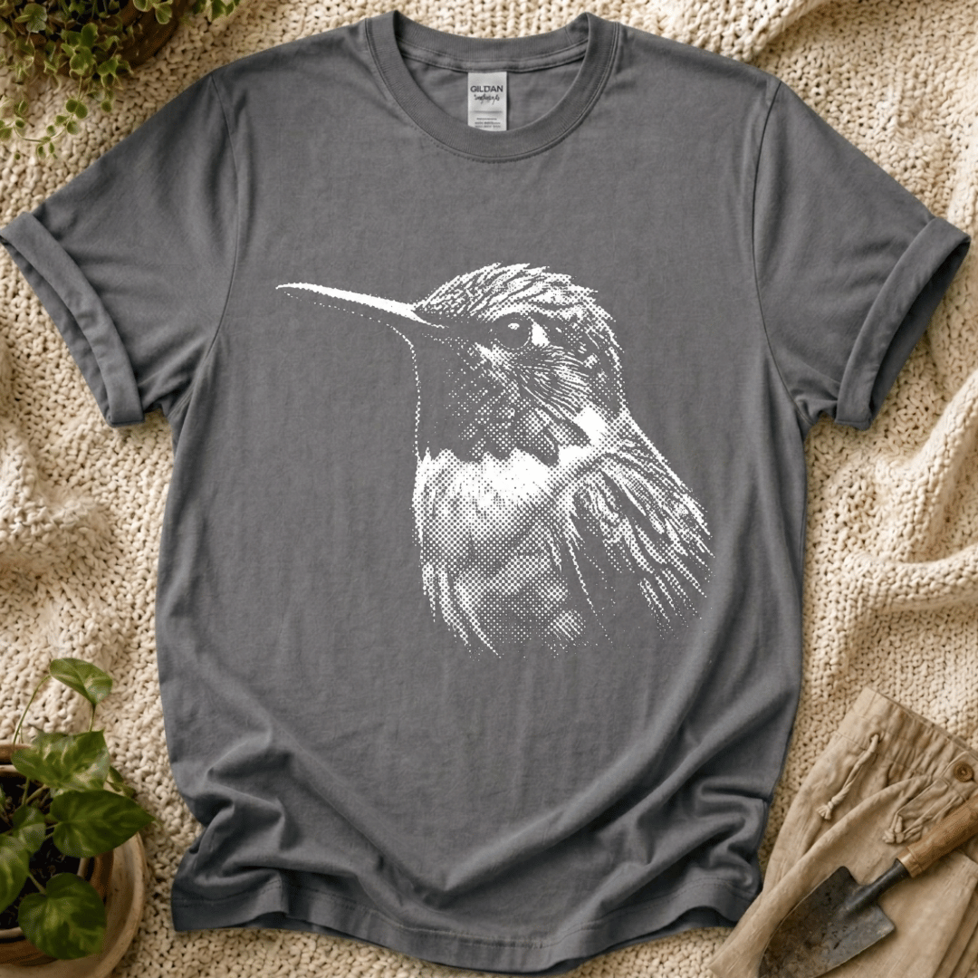 Quiet Hummingbird Garden T-Shirt by Zen & Zucchinis Slow Garden Club