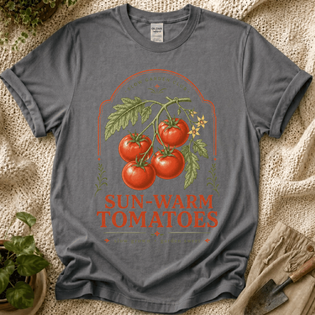 Sun Warm Tomatoes Slow Garden Club T-Shirt