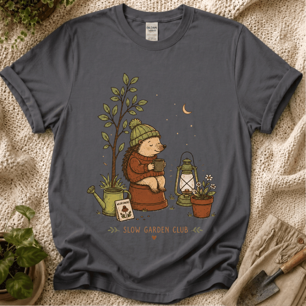 Cozy Hedgehog Garden Club T-Shirt