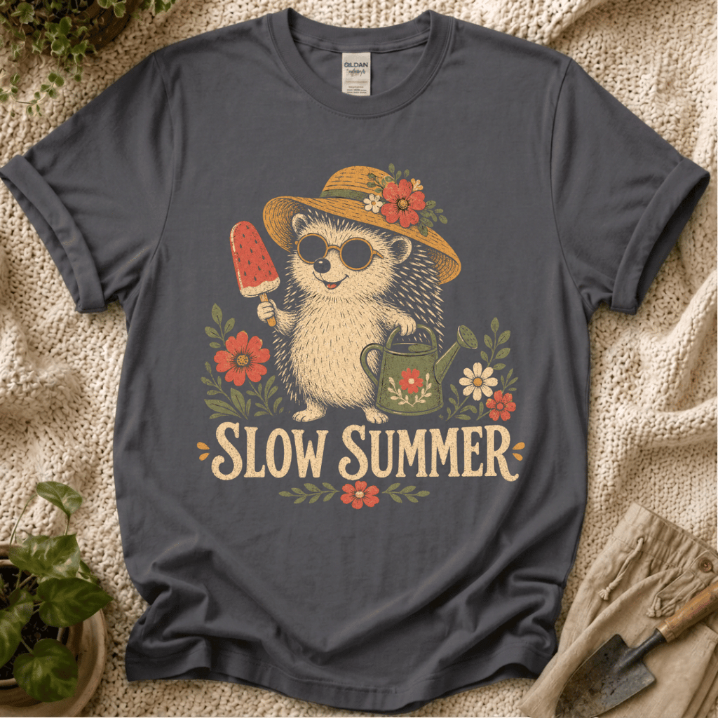 Slow Summer Hedgehog T-Shirt
