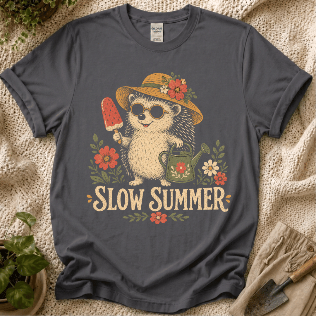 Slow Summer Hedgehog T-Shirt