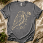Quiet Garden Bird T-Shirt by Zen & Zucchinis Slow Garden Club
