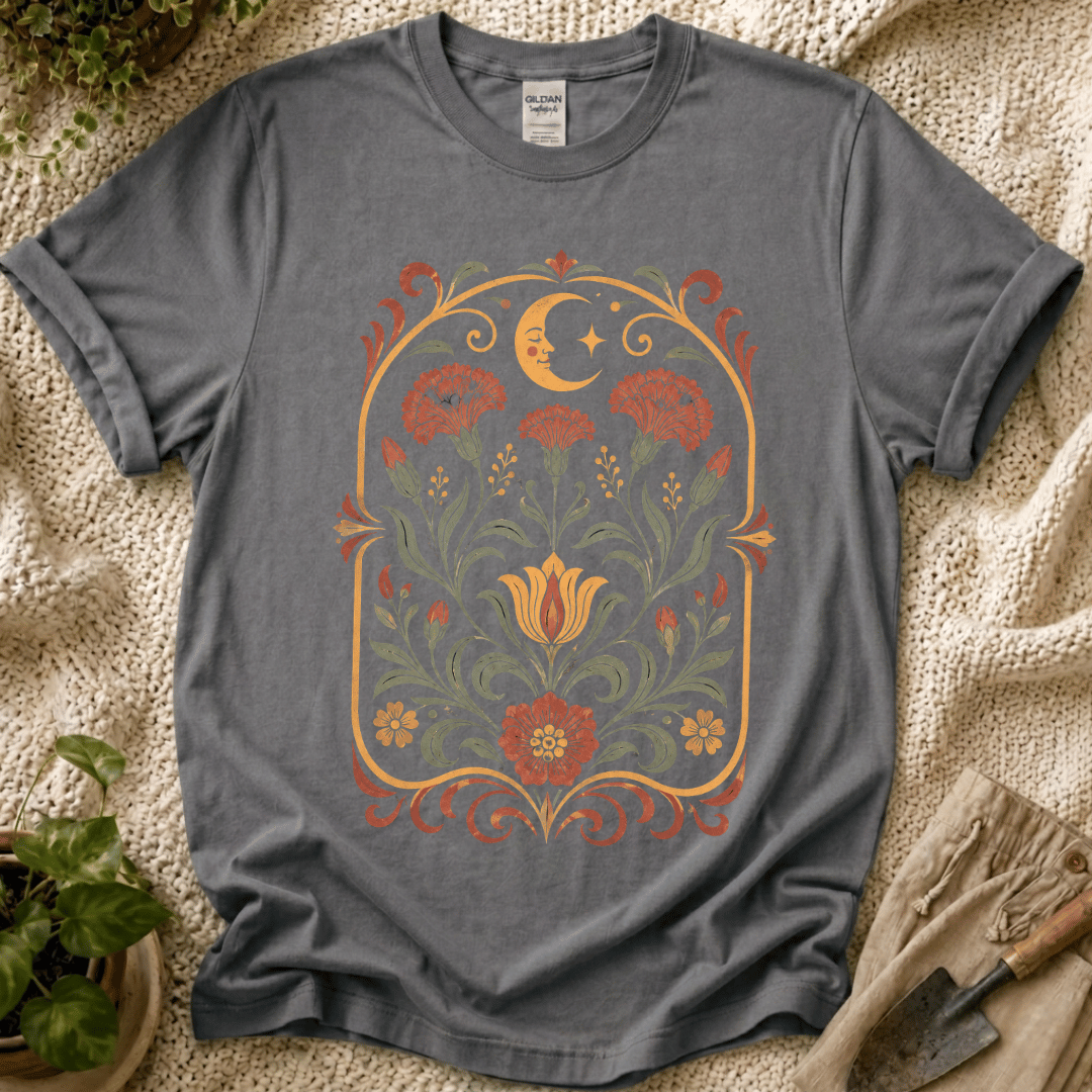 Celestial Folk Garden Sun Floral T-Shirt
