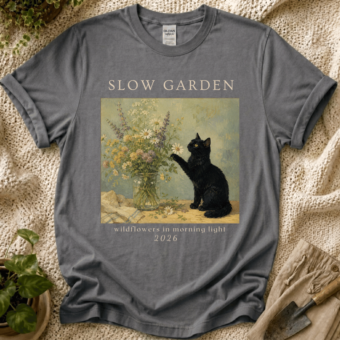 Wildflowers in Morning Light T-Shirt by Zen & Zucchinis Slow Garden Club