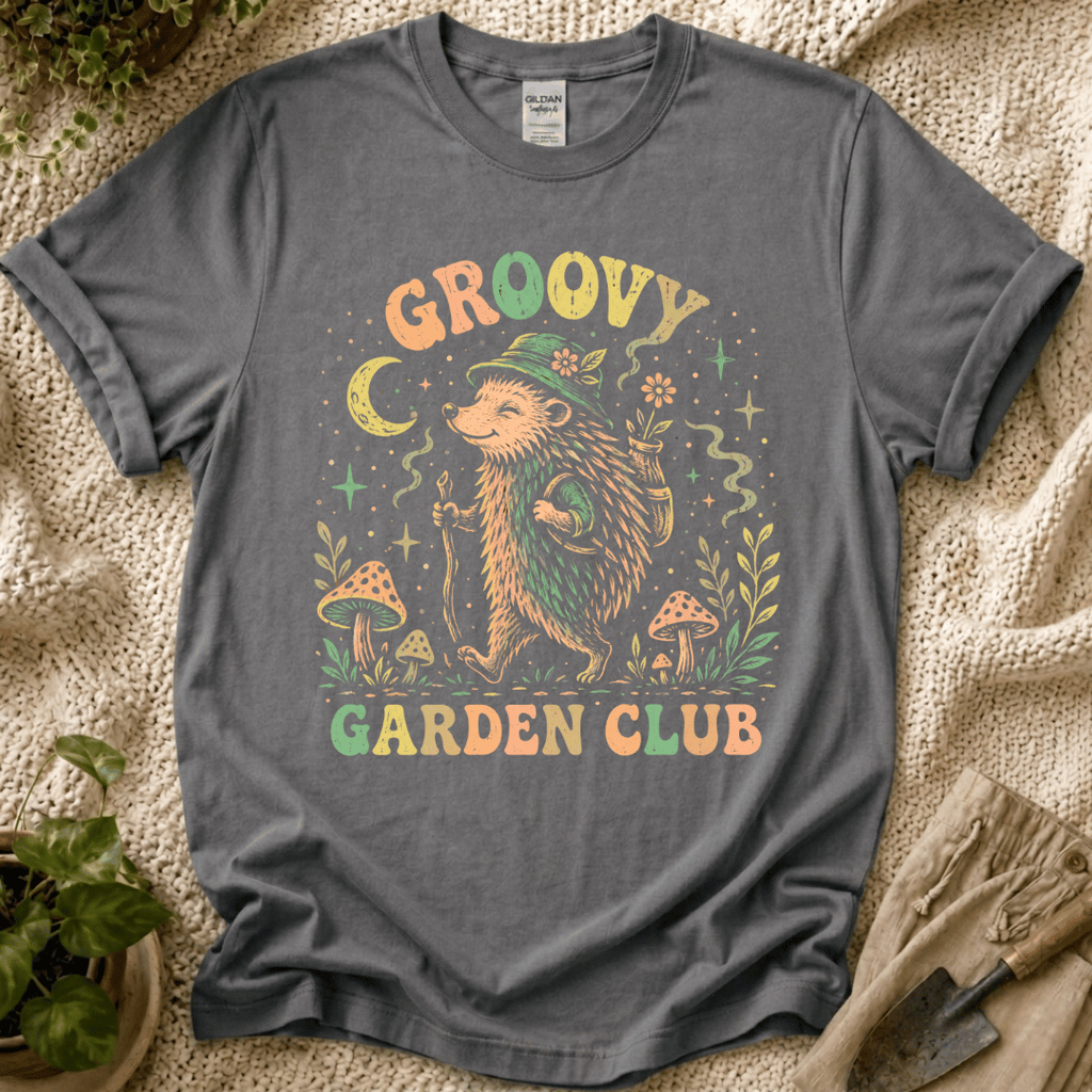 Grovy Hedgehog Garden Club T-Shirt