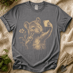 Peace Mouse Garden Selfie T-Shirt by Zen & Zucchinis Slow Garden Club
