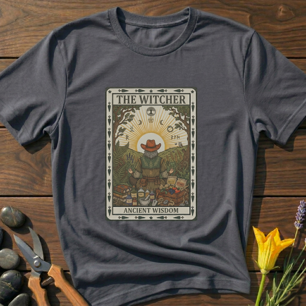 The Witcher T-Shirt - botanical nature graphic t-shirt, minimalist design, unisex tee”
