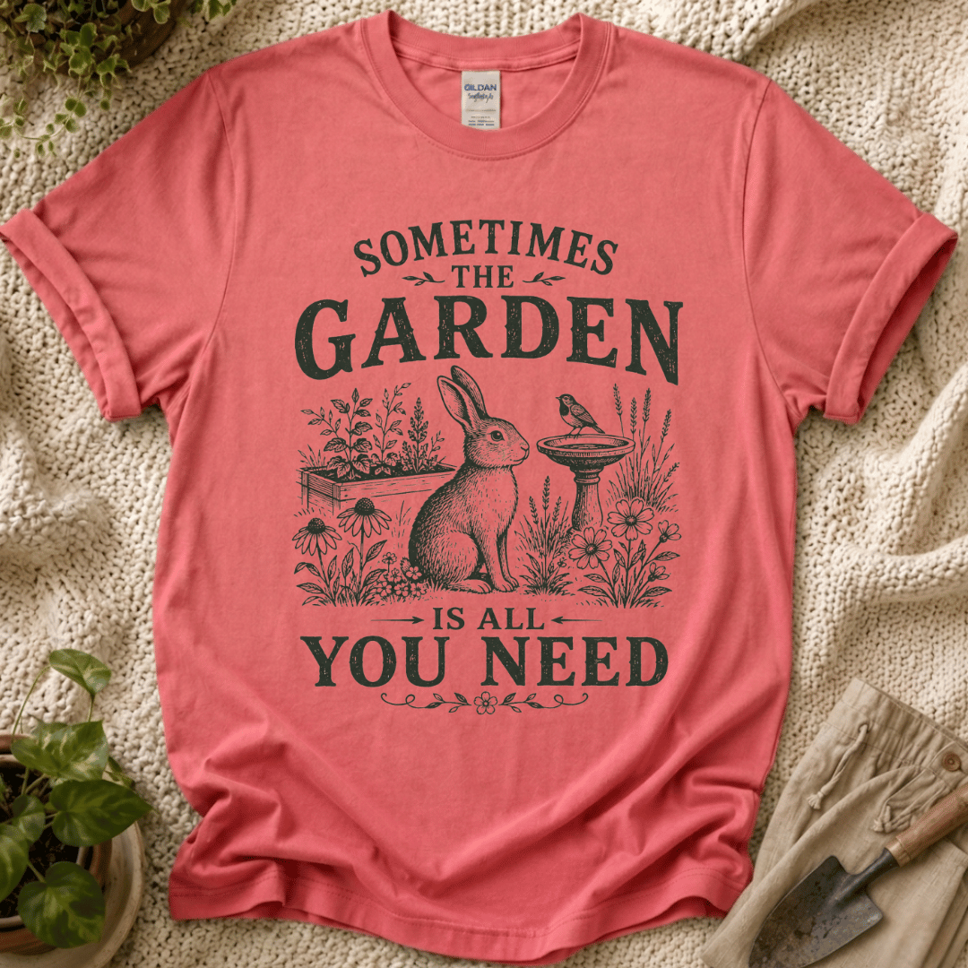 The Garden Is All You Need T-Shirt - Zen & Zucchinis garden graphic tee