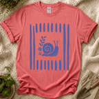 Snial In Stripes Garden Summer T-Shirt