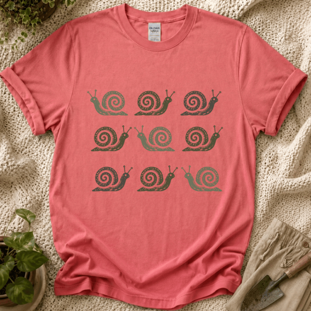 Slow Garden Snails T-Shirt by Zen & Zucchinis Slow Garden Club