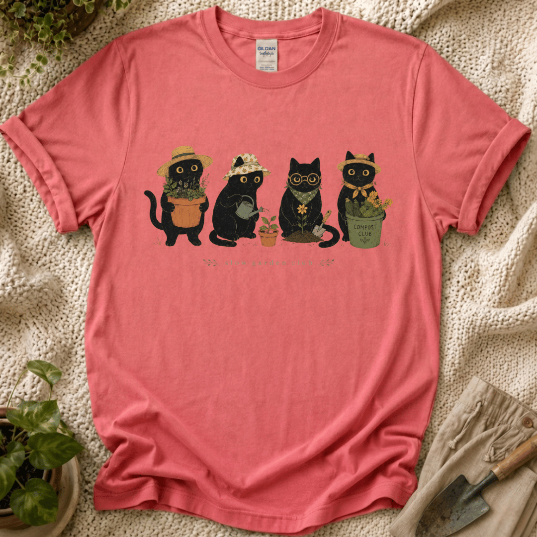 Slow Garden Kitties T-Shirt by Zen & Zucchinis Slow Garden Club
