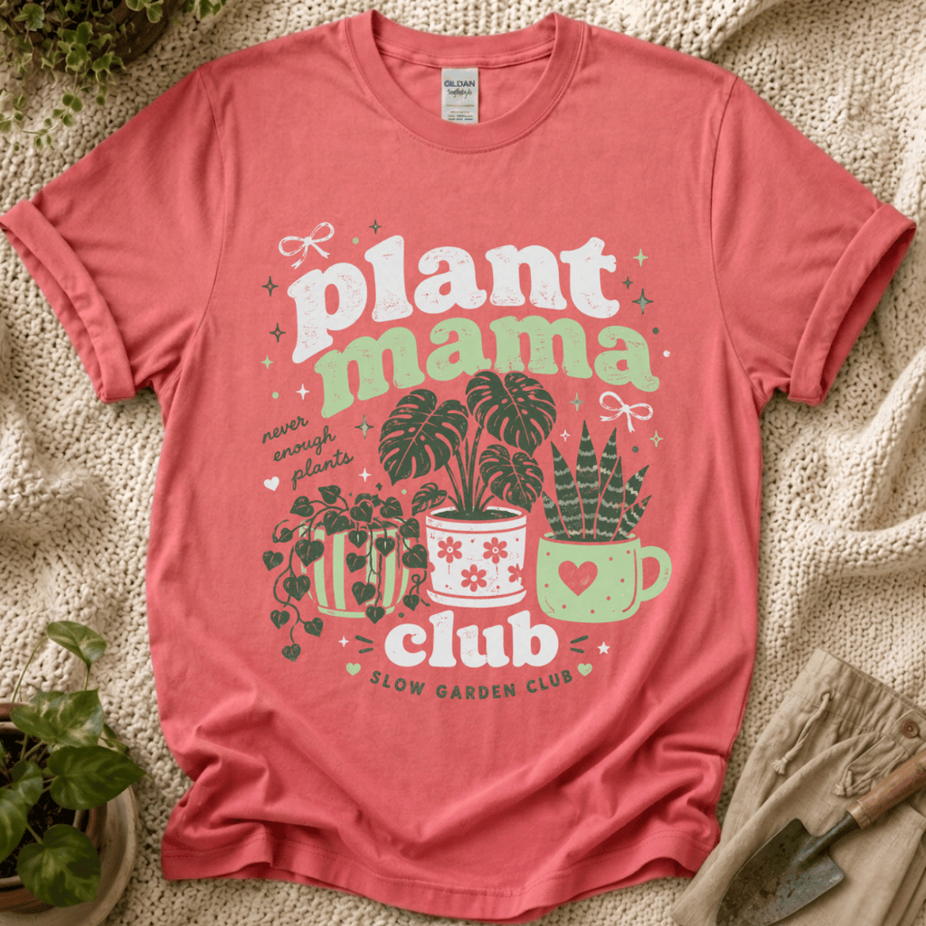 Plant Mama Slow Garden Club T-Shirt by Zen & Zucchinis Slow Garden Club