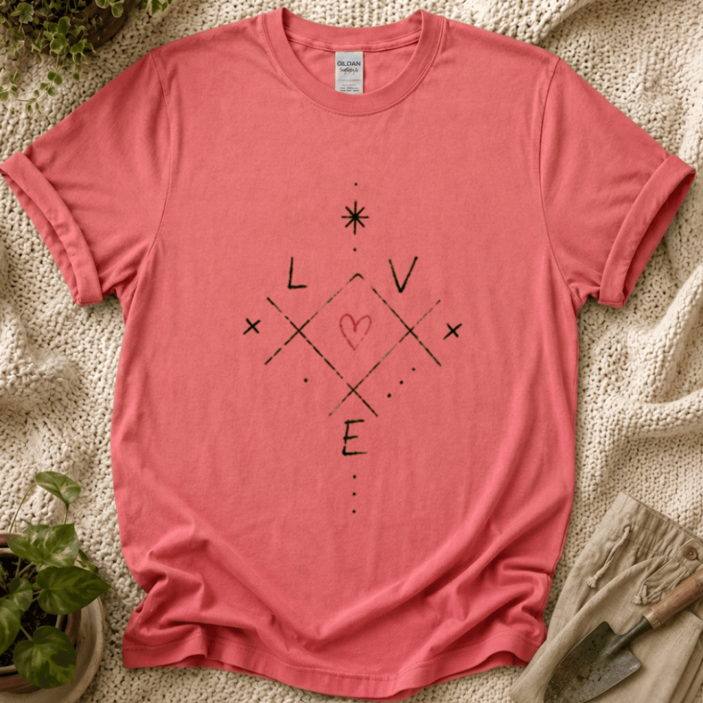 Love Grows Quietly T-Shirt by Zen & Zucchinis Slow Garden Club